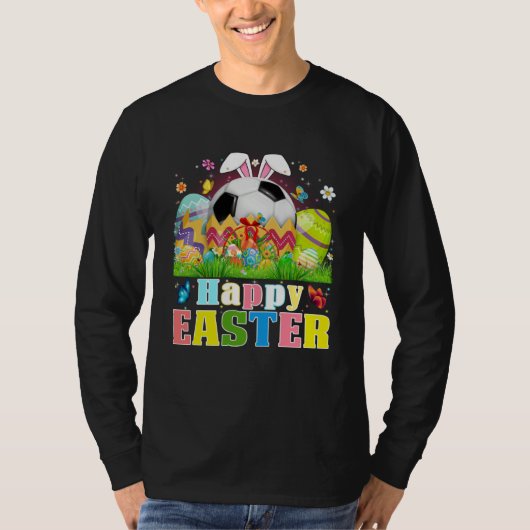 Cute Soccer Ball Hatched From Egg Easter Day Men B T-Shirt (Vorderseite)