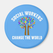 Cute Social Work Quote Magnet (Vorne)