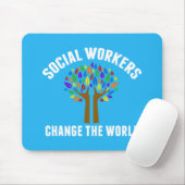 Cute Social Work Quote Mousepad (Mit Mouse)