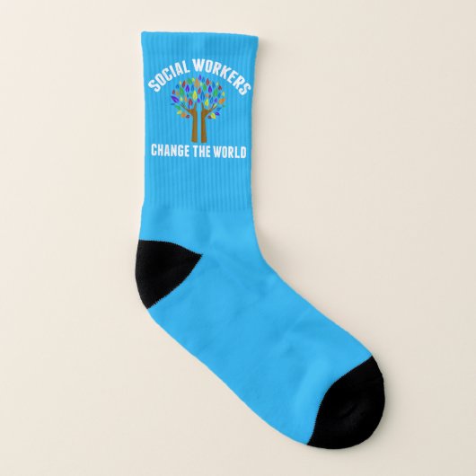 Cute Social Work Quote Socken (Links - Innen)