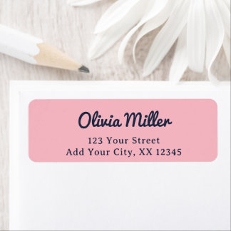 Cute Soft Pink - Trendy Address Label