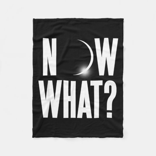 Cute Solar Eclipse August 2017 Fleecedecke (Vorderseite)