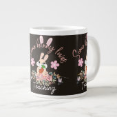 Cute some bunny loves teaching mug Jumbo-Tasse (Vorderseite Rechts)