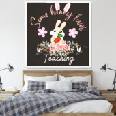 Cute some bunny loves teaching mug leinwanddruck (Insitu (Schlafzimmer))