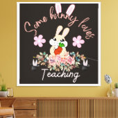 Cute some bunny loves teaching mug leinwanddruck (Insitu (Wohnzimmer))