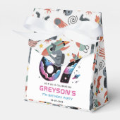 Cute Space 7th Birthday | Six & Seven Year Old Geschenkschachtel (Vorderseite)