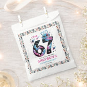 Cute Space 7th Birthday | Six & Seven Year Old Geschenktütchen (Ausgeschnitten)
