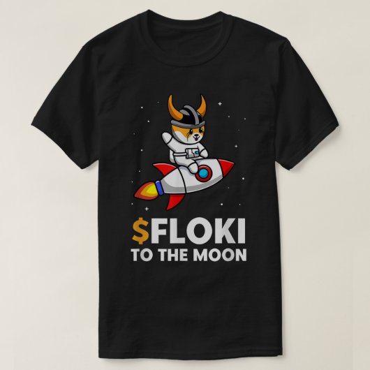 Cute Space Dog Rocket Meme Design T-Shirt (Design vorne)