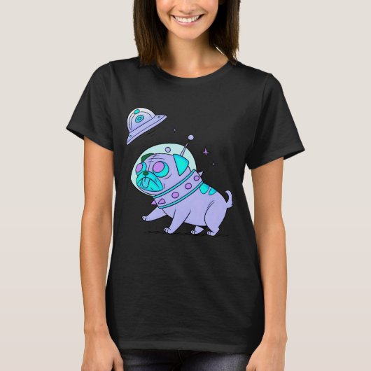 Cute Space Dog T-Shirt (Vorderseite)