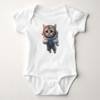 cute space explorer Cat Baby Strampler