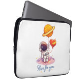 Cute Space Love Illustration Laptopschutzhülle (Vorne Rechts)