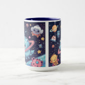 Cute Space Mug – Adorable Galaxy Design Tasse (Zentrum)