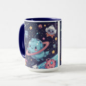 Cute Space Mug – Adorable Galaxy Design Tasse (Vorderseite Links)