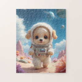 Cute Space Puppy Puzzle