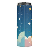 Cute space rocket blasting off thermosbecher (Rückseite)