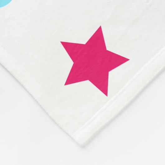 Cute Spacecraft Rocket Ships Pattern Fleecedecke (Ecke)