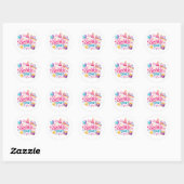 Cute Sparkle Time Girly Aesthetic Sticker Design (Blatt)