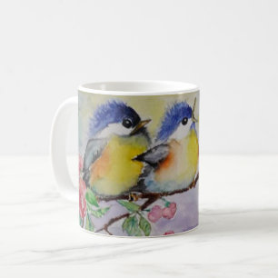 Cute Sparrows Coffee Mug - Painting Kaffeetasse