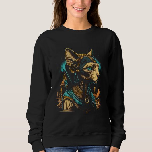 Cute Sphynx Cat  Egyptian Pharaoh Sphynx Cat Owner Sweatshirt (Vorderseite)