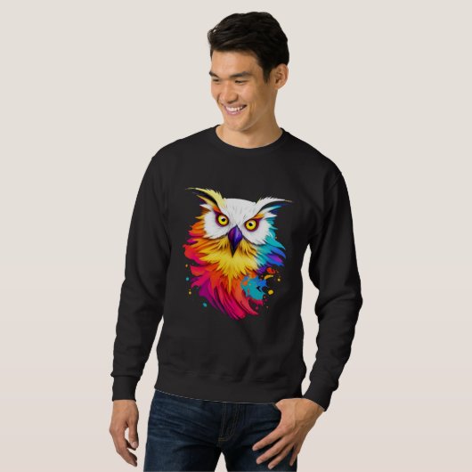 Cute Splash Owl Sweatshirt (Vorne ganz)