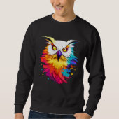 Cute Splash Owl Sweatshirt (Vorderseite)