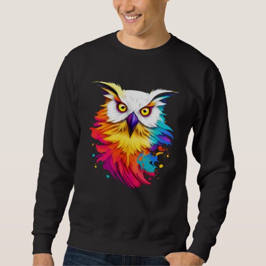 Cute Splash Owl Sweatshirt (Vorderseite)