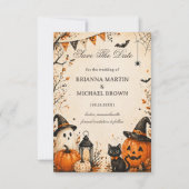 Cute Spooky Autumn Save The Date (Vorderseite)