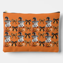 Cute Spooky Coquette Halloween Pumpkin  Zubehörtasche