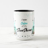 Cute Spooky Halloween Girl Coffee Classic Tasse (Zentrum)