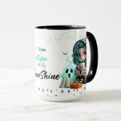 Cute Spooky Halloween Girl Coffee Classic Tasse (VorderseiteRechts)