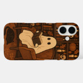 Cute Spooky Library, Autumn Reading Ghost Case-Mate iPhone Hülle (Rückseite (Horizontal))