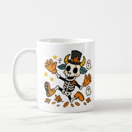 Cute Spooky Skeleton Goat Classic Mug, 11 oz Kaffeetasse