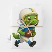 Cute Sporty  Dinosaurs – Sporty Dinos paper Geschenkpapier Set (Beispiel)
