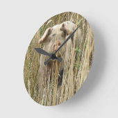 Cute Spotty Pig Wall Clock Runde Wanduhr (Winkel)