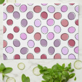 Cute Spotty Pink and Purple Pattern Geschirrtuch (Gefaltet)
