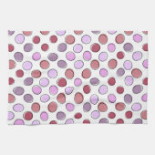Cute Spotty Pink and Purple Pattern Geschirrtuch (Horizontal)