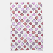 Cute Spotty Pink and Purple Pattern Geschirrtuch (Vertikal)