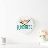 Cute Spread Kindness Clock Runde Wanduhr (Zuhause)
