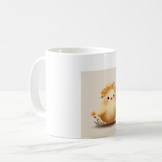 Cute Spring Chick Mug | Daisy Chick Kaffeetasse (Vorderseite Links)