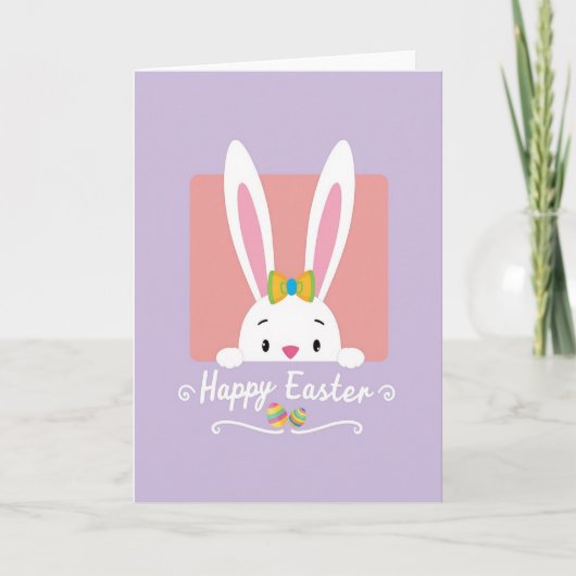 Cute Spring Creature Peek Card Karte (Vorderseite)