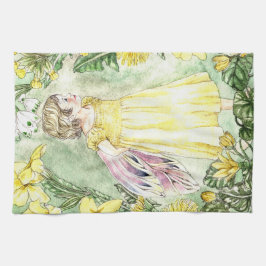 Cute Spring Fairy Kitchen Towel Geschirrtuch