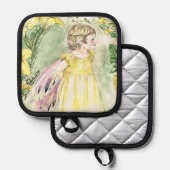 Cute Spring Fairy Oven Mitt Topflappen (Vorderseite/Rückseite)