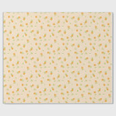 Cute Spring Floral Daisies Bouquets Pattern Geschenkpapier (Flach)