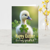 Cute Spring Hatchling Photo Card Karte (Gelbe Blume)