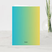 cute spring rabbit with flowers for easter karte (Rückseite)