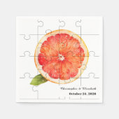 Cute Squeeze the Day Citrus Grapefruit Wedding Serviette (Vorderseite)