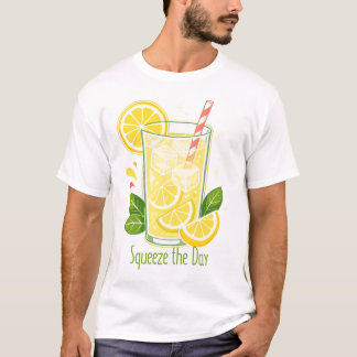 Cute Squeeze the Day Limonade Sommer T-Shirt