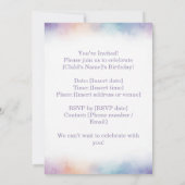 Cute Squirrel Birthday Invitation Woodland Boho Einladung (Rückseite)