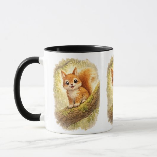 Cute Squirrel Coffee Mug – Adorable Baby Squirrel Tasse (Links)