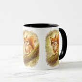 Cute Squirrel Coffee Mug – Adorable Baby Squirrel Tasse (VorderseiteRechts)